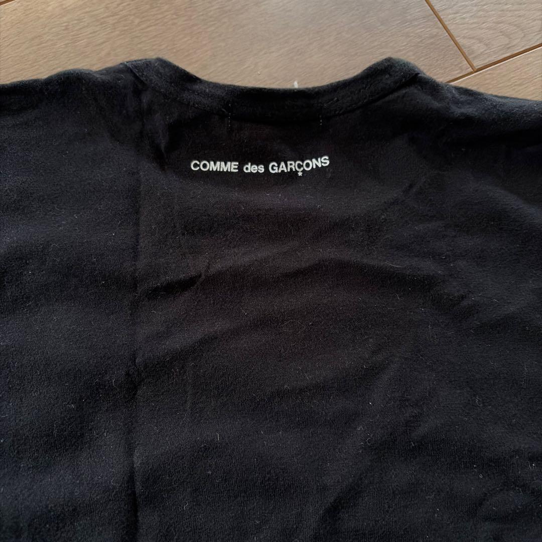 COMME des GARÇONS 黒 赤 グラフィック Tシャツ M