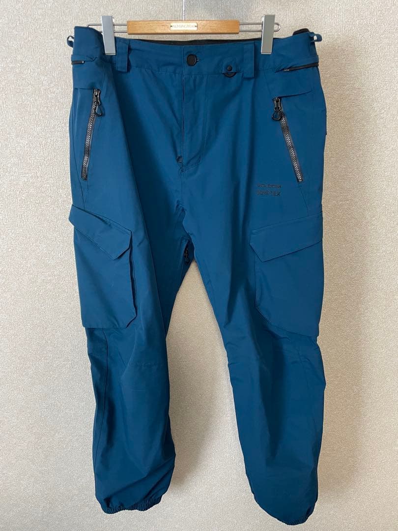 VOLCOM GORE-TEX スノーボードパンツ ブルーＬサイズ